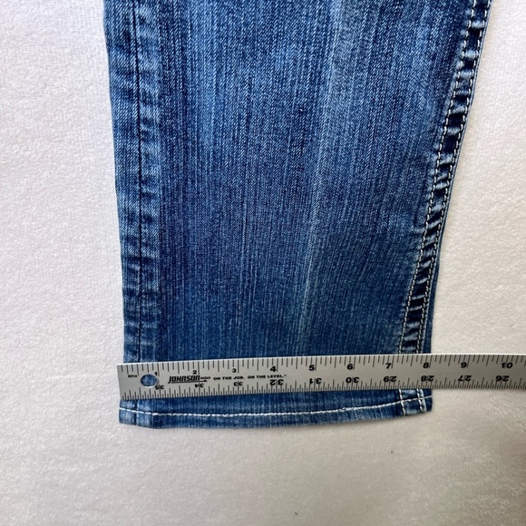 Miss Me Bootcut Denim Jeans Womens 28 Blue Stretxh Enbroidered Flap pocket 2165 - Picture 9 of 12